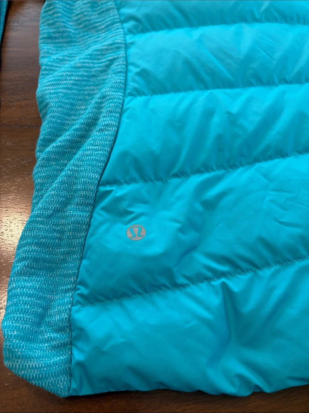 lululemon athletica Teal Hooded Hybrid Puffer Jacket